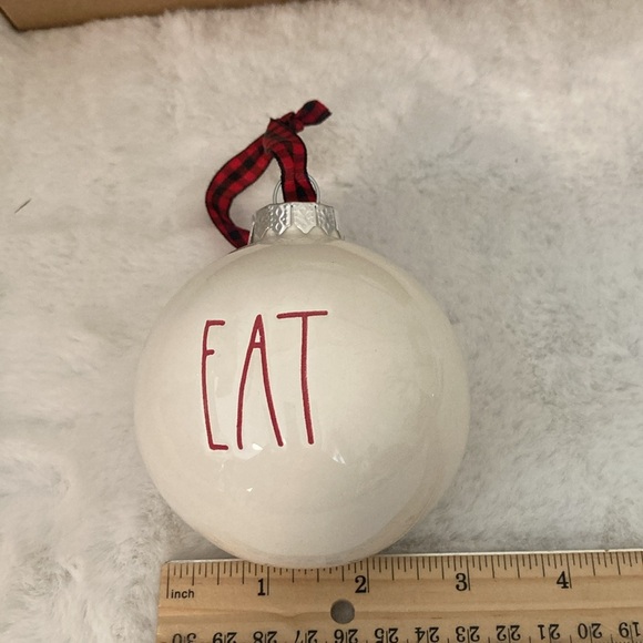 Rae Dunn Eat Drink Be Merry Christmas Ornaments - Picture 6 of 8